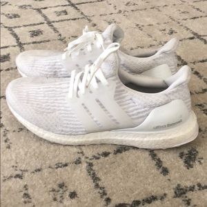 White Adidas Ultra Boost Size 10
